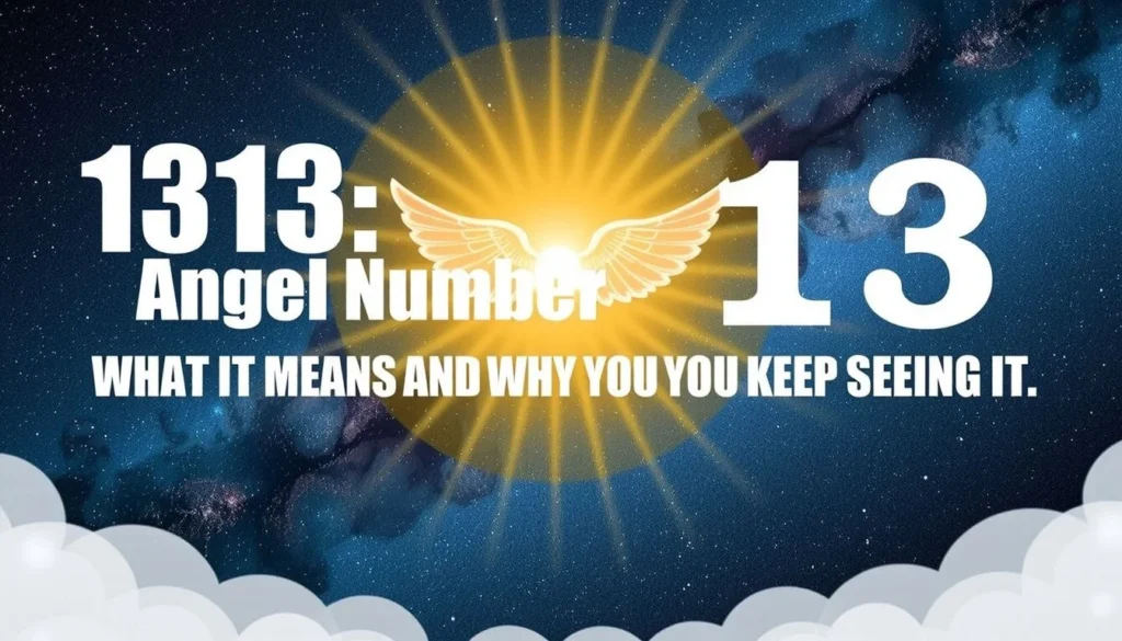 1313 angel number — 1313 Angel Number: What It Means and Why You Keep Seeing It