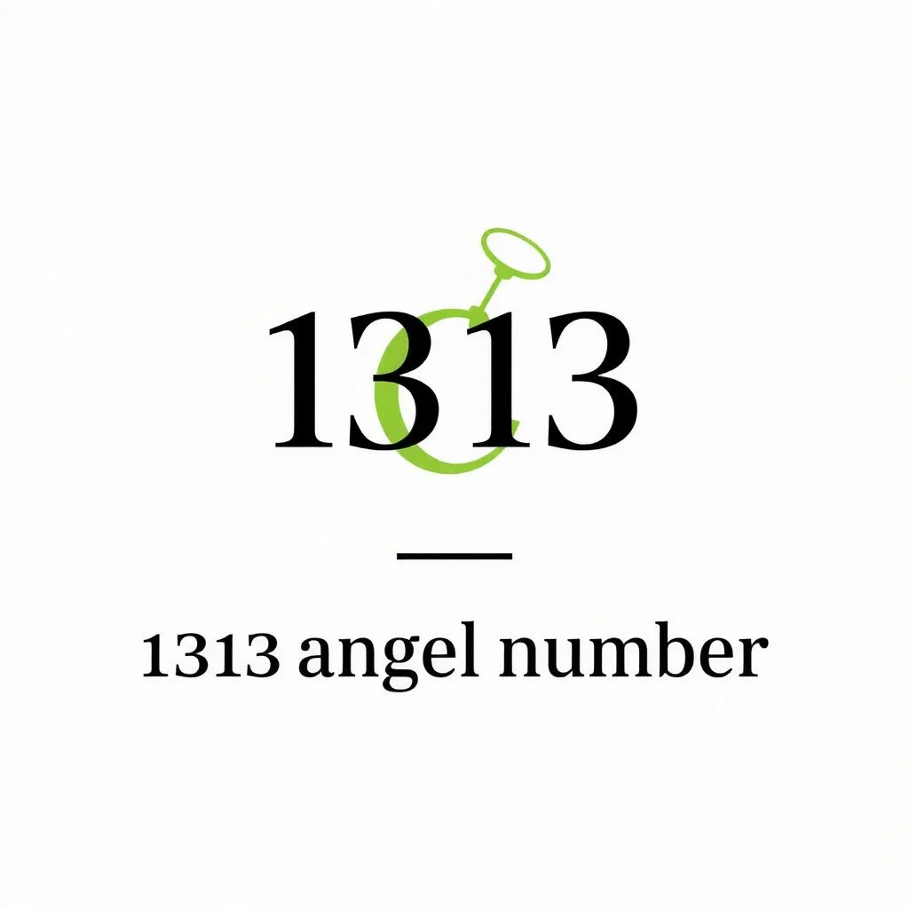 1313 angel number illustration