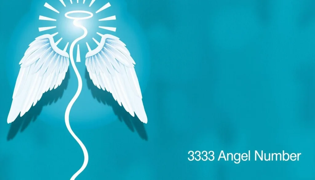 AI-generated illustration for the article "3333 Angel Number Meaning: What It Means and What to Do"