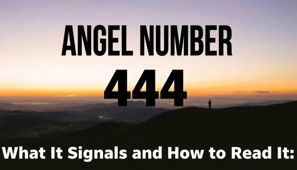 444 meaning angel number — 444 Meaning Angel Number: What It Signals and How to Read It