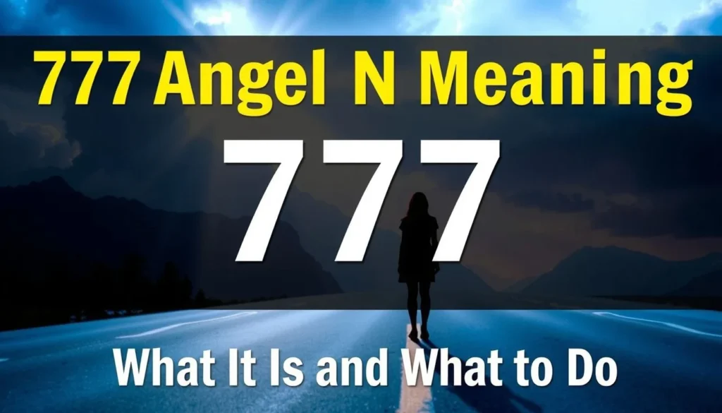 AI-generated illustration for the article "777 Angel Number Meaning: What It Is and What to Do"