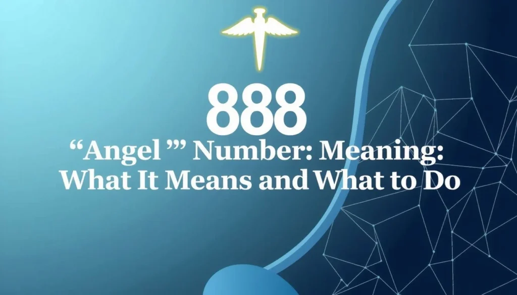 AI-generated illustration for the article "888 Angel Number Meaning: What It Means and What to Do"