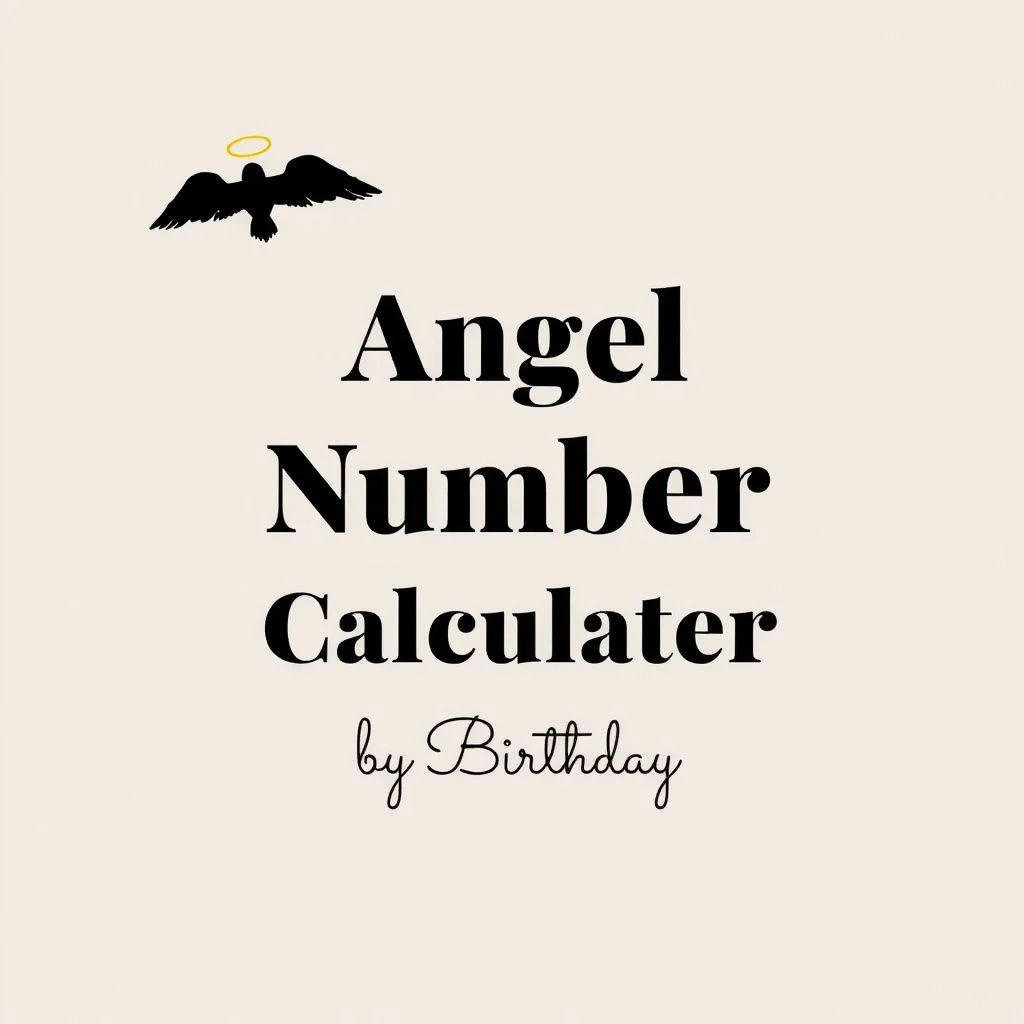 Angel number calculator by birthday illustration