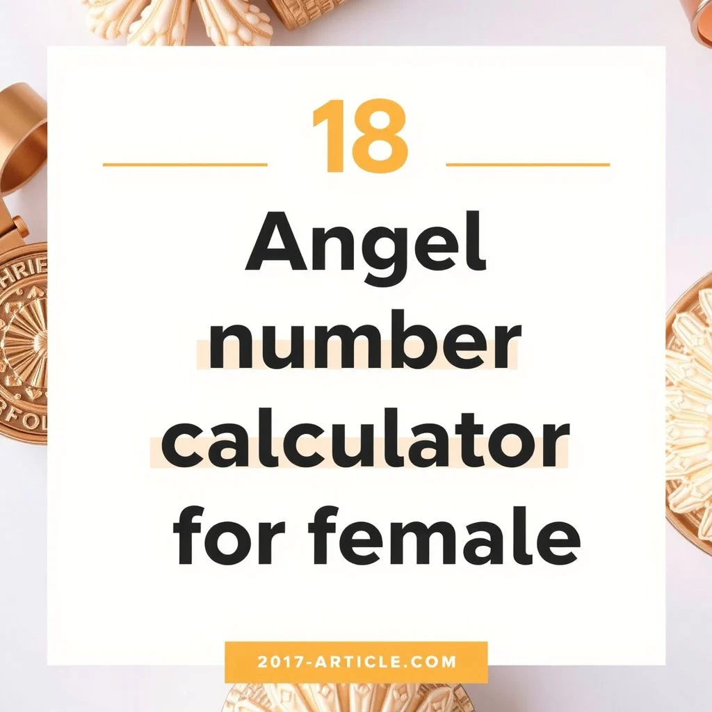 Angel number calculator for female illustration
