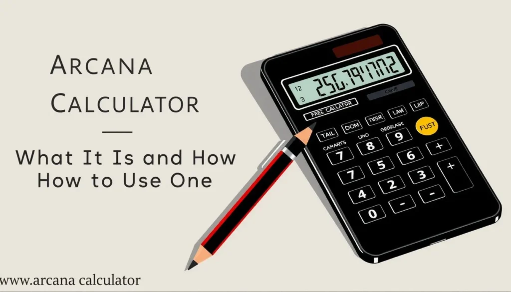 arcana calculator — Arcana Calculator: What It Is and How to Use One