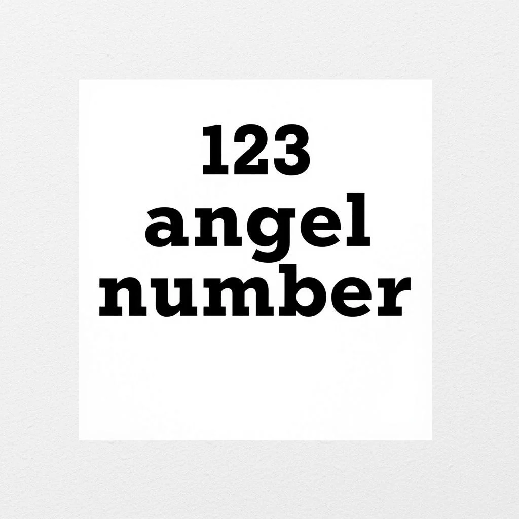 AI-generated illustration related to 123 angel number